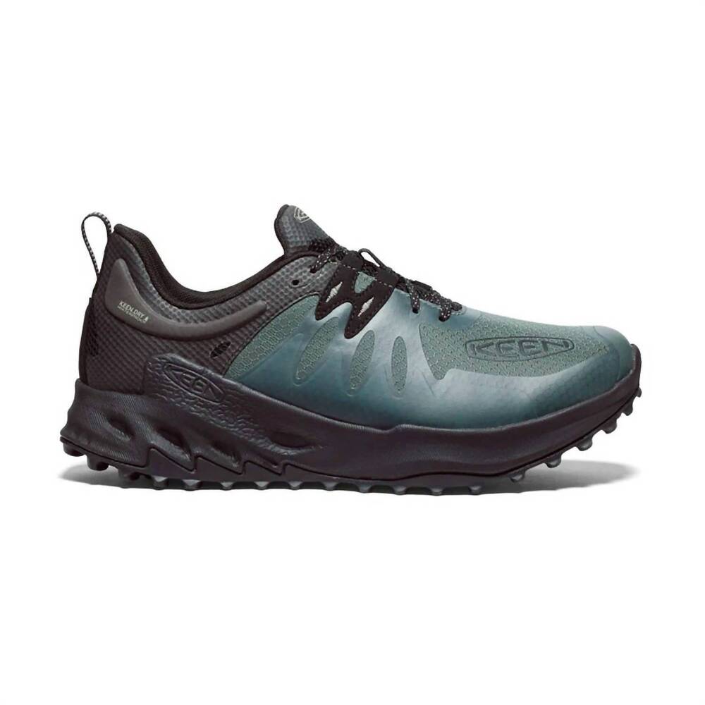 NEW KEEN men's zionic waterpoof shoes in dark forest/ black
